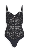 Fleur Du Mal Opening Ceremony Charlotte Lace Balconette Bodysuit In Black