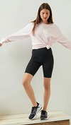 YUMMIE MEL COTTON STRETCH SHAPING BIKER SHORTS,YUMMI30247