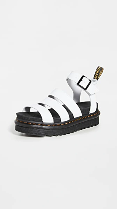 Dr. Martens' Blaire Chunky 3 Strap Sandals In White
