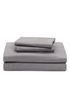 Nordstrom At Home 400 Thread Count Organic Cotton Sateen Sheet Set In Grey Pearl