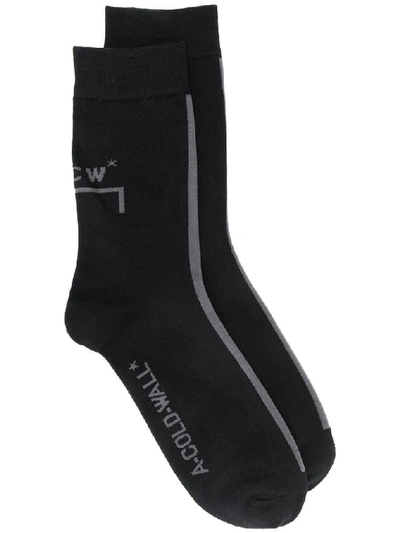 A-cold-wall* Men's Black Cotton Socks