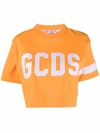 GCDS GCDS WOMEN'S ORANGE COTTON T-SHIRT,CC94W02100512 L