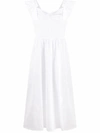 MICHAEL KORS MICHAEL KORS WOMEN'S WHITE COTTON DRESS,MS08ZL0E5Y100 8