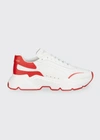 Dolce & Gabbana Nappa Daymaster Sneaker In White/red