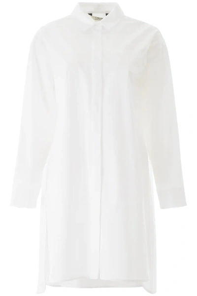 Max Mara Cotton Shirt Dress In White