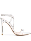 GIANVITO ROSSI 115MM EMBELLISHED SANDALS