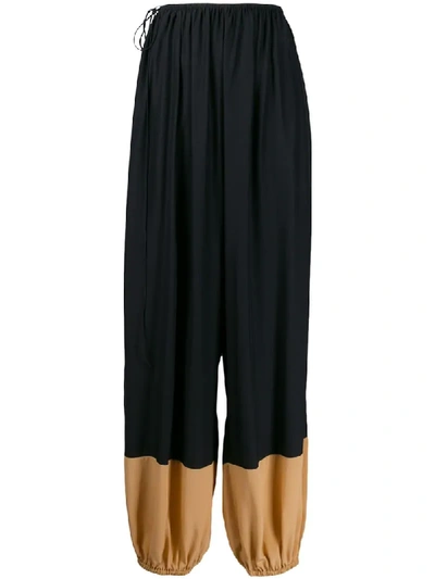 Stella Mccartney Hose Mit Kontrasteinsätzen In Black