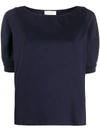 Snobby Sheep Boat-neck T-shirt In Blue