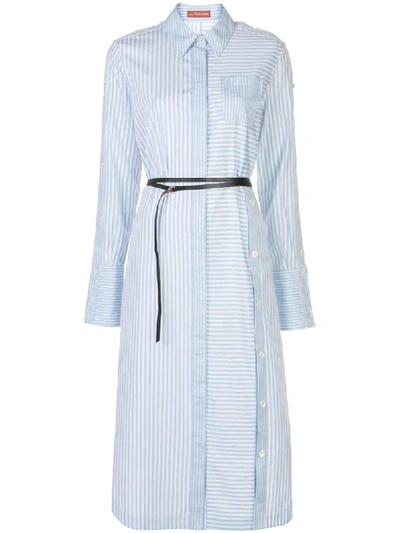 Altuzarra Aster Striped Shirt Dress In Blue | ModeSens
