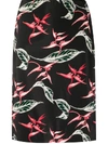 Dondup All-over Print Skirt In Black