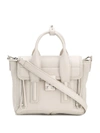 3.1 Phillip Lim Medium Pashli Leather Satchel In Grey
