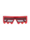 Stella Mccartney Kids' Jagged Frame Sunglasses In Red