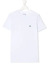 Lacoste Kids' Logo T-shirt In White