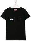 Chiara Ferragni Teen Flirting T-shirt In Black