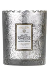 VOLUSPA JAPONICA SCALLOPED EDGE EMBOSSED GLASS CANDLE,72012
