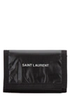 SAINT LAURENT SAINT LAURENT LOGO PRINT FOLDOVER WALLET