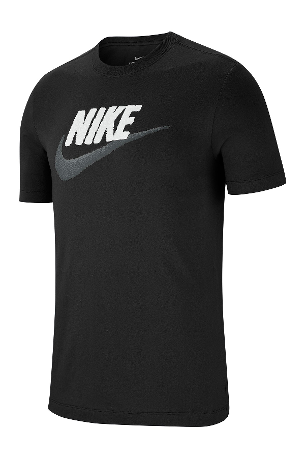 Nike Swoosh Logo T-shirt In 14 Black/irngry | ModeSens