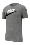 Nike Swoosh Logo T-shirt In 64 D Gr H/black