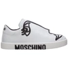 MOSCHINO WOMEN'S SHOES LEATHER TRAINERS trainers DRAWING,MA15152G0AMF210A 37