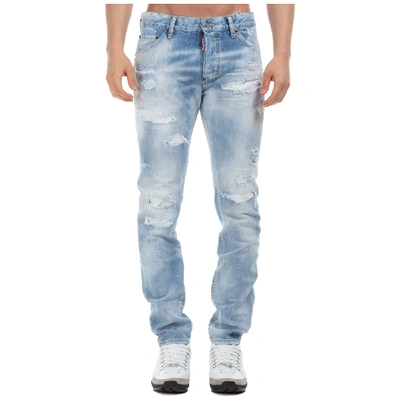 Dsquared2 16.5cm Cool Guy Rainbow Denim Jeans In Blue