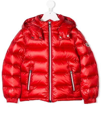 Moncler Kids' Padded Coat In Red