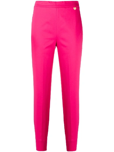 Twinset Slim Fit Tousers In Pink