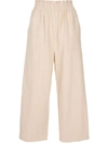 AUGUSTE PEGGY HIGH-RISE CROPPED TROUSERS