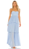 Lovers & Friends Celeste Gown In Baby Blue