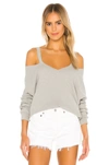 MICHAEL LAUREN SWANSON LONG SLEEVE CUTOUT V NECK PULLOVER,MLAU-WK150