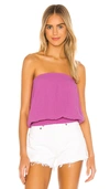 BOBI BEACH GAUZE STRAPLESS TOP,BOBI-WS2194