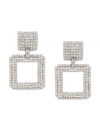 ALESSANDRA RICH RHINESTONE-EMBELLISHED CLIP EARRINGS