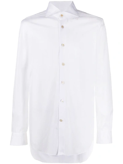 Kiton Spread-collar Shirt In White