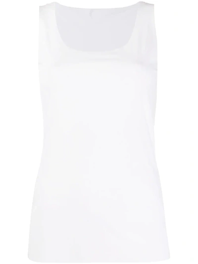 Wolford White Aurora Pure Top In Multi-colored