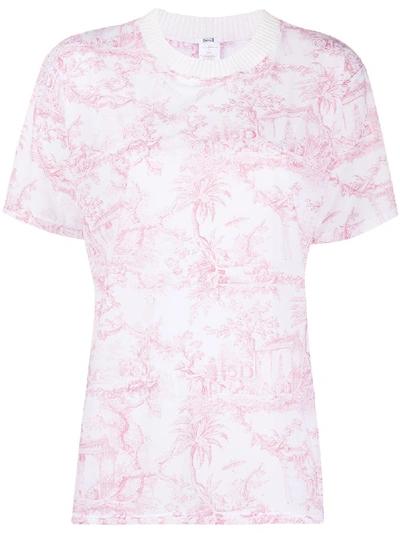 Wolford Antoinette Abstract Print T-shirt In White