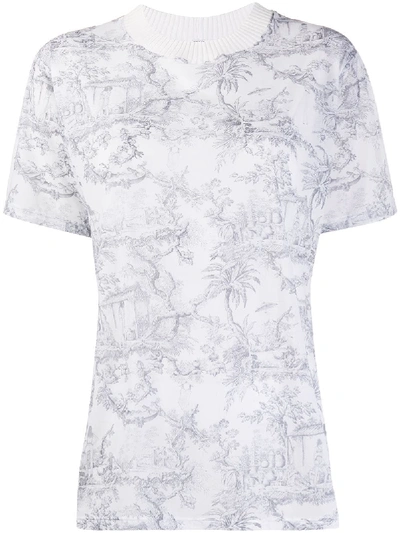 Wolford Antoinette Abstract Print T-shirt In White
