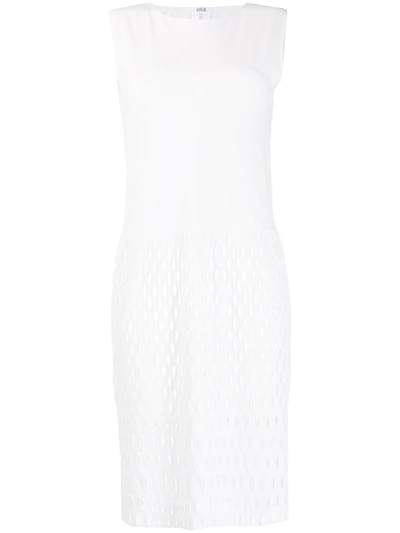 Wolford Alexa Laser-cut Sheath Dress In White
