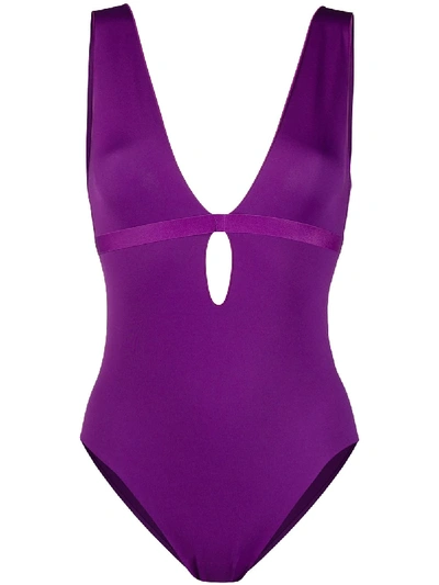 Wolford Cara Forming Beach Body In Purple