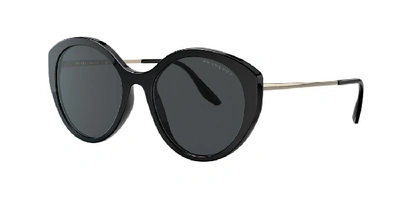 Prada Pr 18xs Black Female Sunglasses In Polar Dark Grey