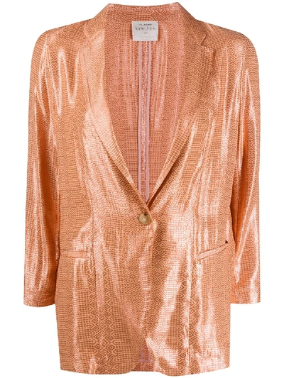 Forte Forte My Jacket Jacquard Blazer In Pink