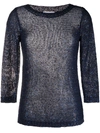 Snobby Sheep Sequin-embellished Top In Blue