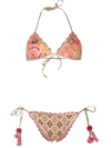 Anjuna Floral Bikini Set In Neutrals