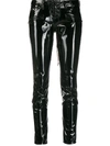 Ben Taverniti Unravel Project Two-tone Slim-fit Trousers In Black