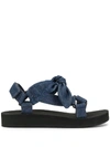 Loeffler Randall Maisie Denim Sport Strap Sandals In Blue