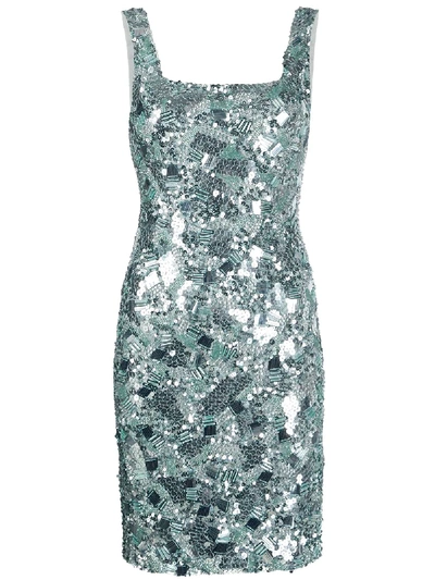 Alice And Olivia Addie Embellished Cocktail Dress In Blue