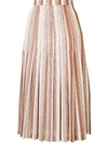 JIL SANDER TWO-TONED PLEATED SKIRT