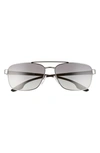 PRADA PILLOW 62MM OVERSIZE NAVIGATOR SUNGLASSES,PS 51US62-XM