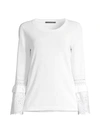 KOBI HALPERIN Claudette Fringe Bell-Sleeve Sweater