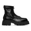 EYTYS EYTYS BLACK LEATHER MICHIGAN BOOTS