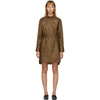 PARTOW BROWN COATED LINEN HELENA SHIRT DRESS