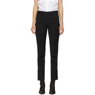 Partow Sawyer Flat-front Trousers In Black